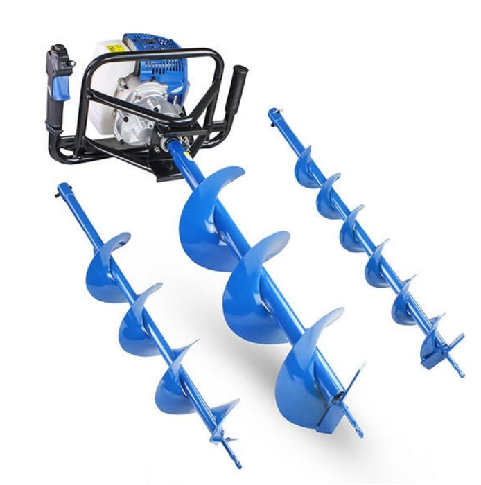 Hyundai 52cc Petrol Earth Auger – 3 Drill Bits, Anti-Vibration Handle, 2-Stroke Engine (HYEA5200X)
