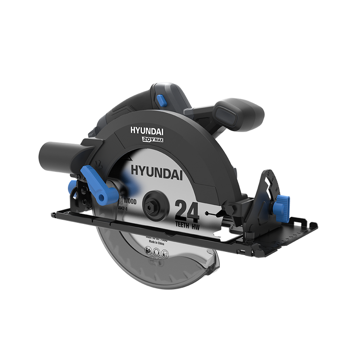 Hyundai 20V Brushless Circular Saw – 190mm Blade, 67.5mm Cut Depth - SKIN ONLY (CS20X-190)