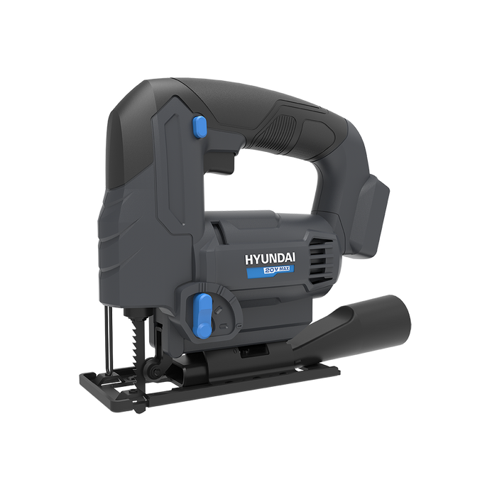Hyundai 20V Cordless Jig Saw – Variable Speed, Tool-Free Blade, 45° Bevel, Dust Adapter - SKIN ONLY (JS20S-24)