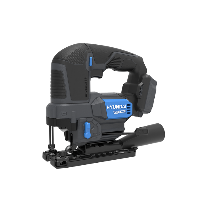 Hyundai 20V Brushless Jig Saw – Adjustable Base, 4-Stage Pendulum, LED, Variable Speed - SKIN ONLY (JS20X-26)