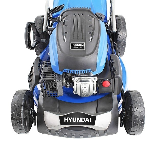 Hyundai 21" Petrol Lawn Mower Self-Propelled – 196cc Engine, Steel Deck, Easy Start, OPC Safety (HYM530SP)