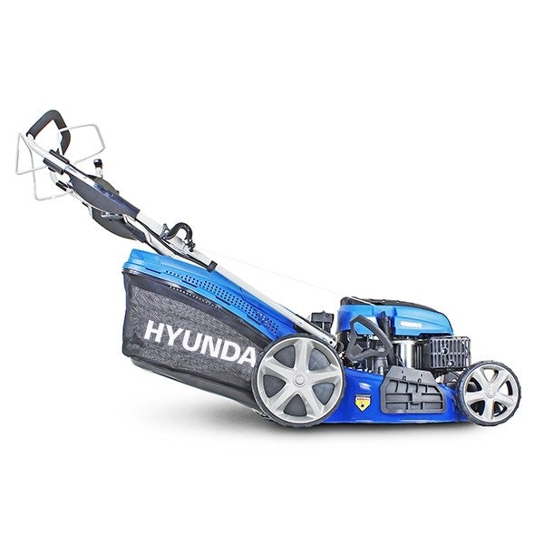 Hyundai 21" Petrol Lawn Mower Self-Propelled – 196cc Engine, Steel Deck, Easy Start, OPC Safety (HYM530SP)