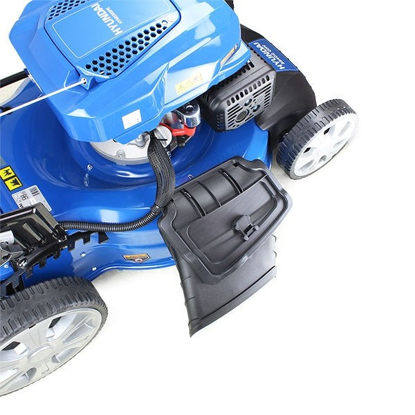 Hyundai 21" Petrol Lawn Mower Self-Propelled – 196cc Engine, Steel Deck, Easy Start, OPC Safety (HYM530SP)