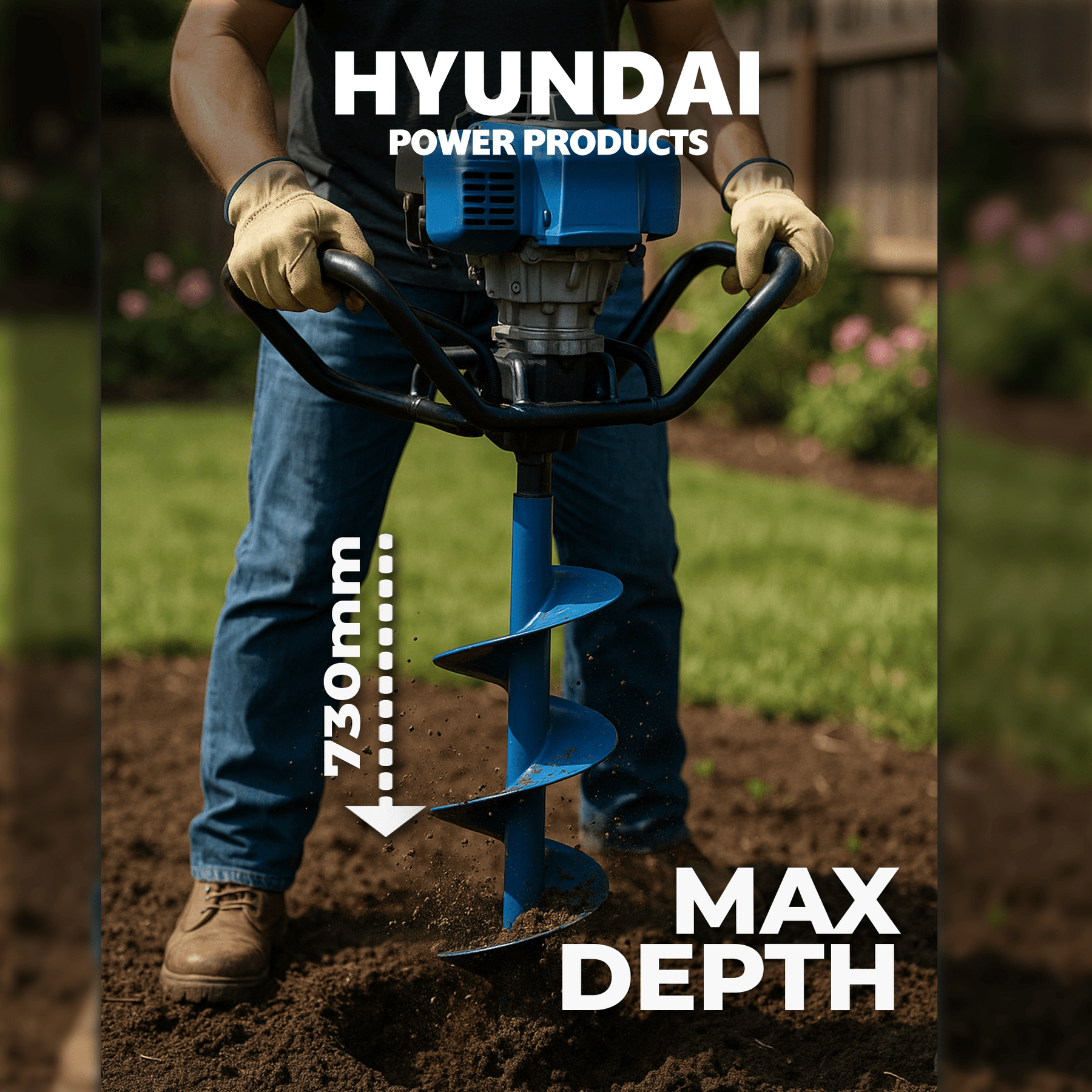 Drill Faster, Straighter, Smarter: Meet the Hyundai 52cc Petrol Earth Auger