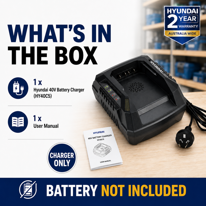 Hyundai 40V 4Ah Battery Charger – Fast Charging for Hyundai 40V 4Ah Battery