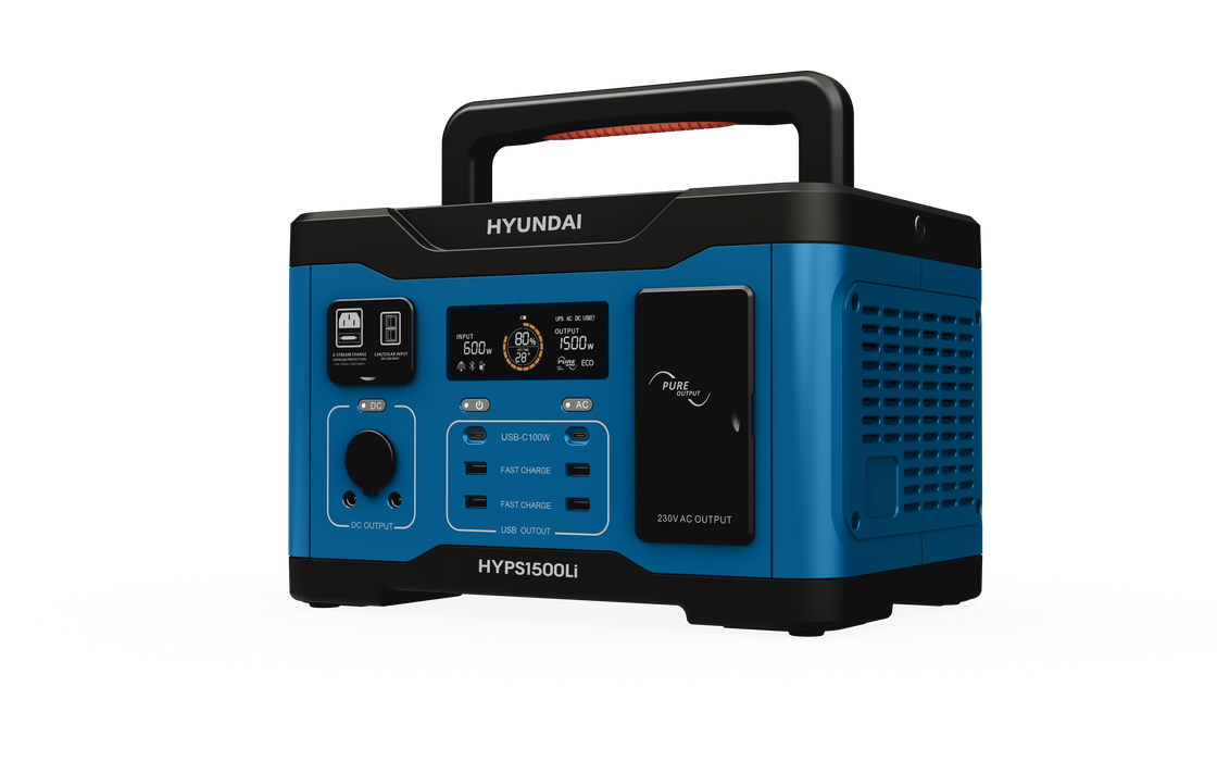 Hyundai Lithium Power Station - 1500W HYPS1500