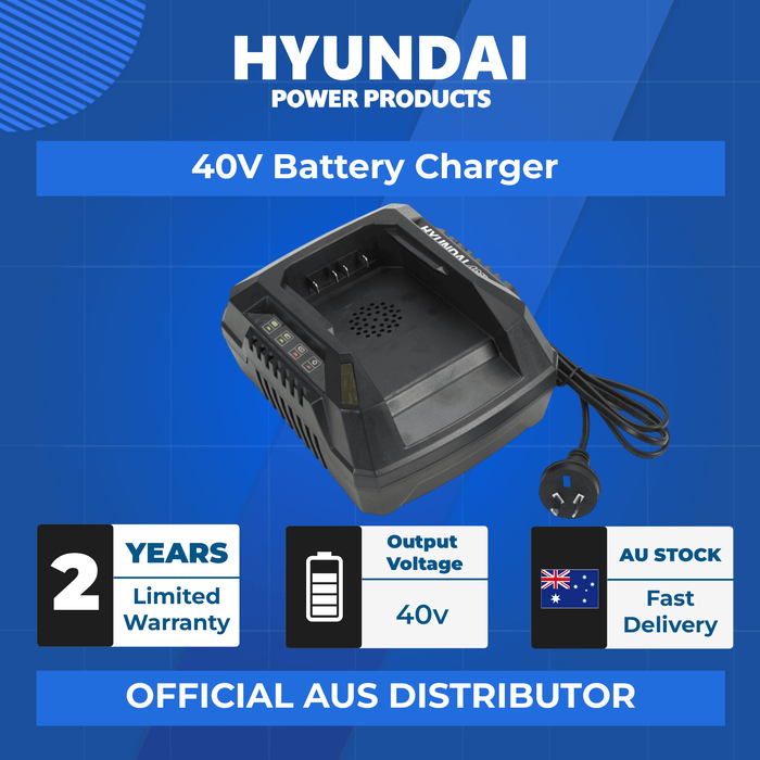 Hyundai 40V Battery Charger – Smart Charging for Hyundai 40V Lithium Power Packs - (2Ah HY40C2)