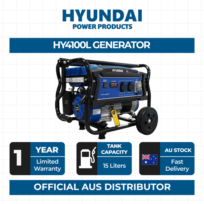 Hyundai HY4100L 4 kVA Portable Generator - HY4100L