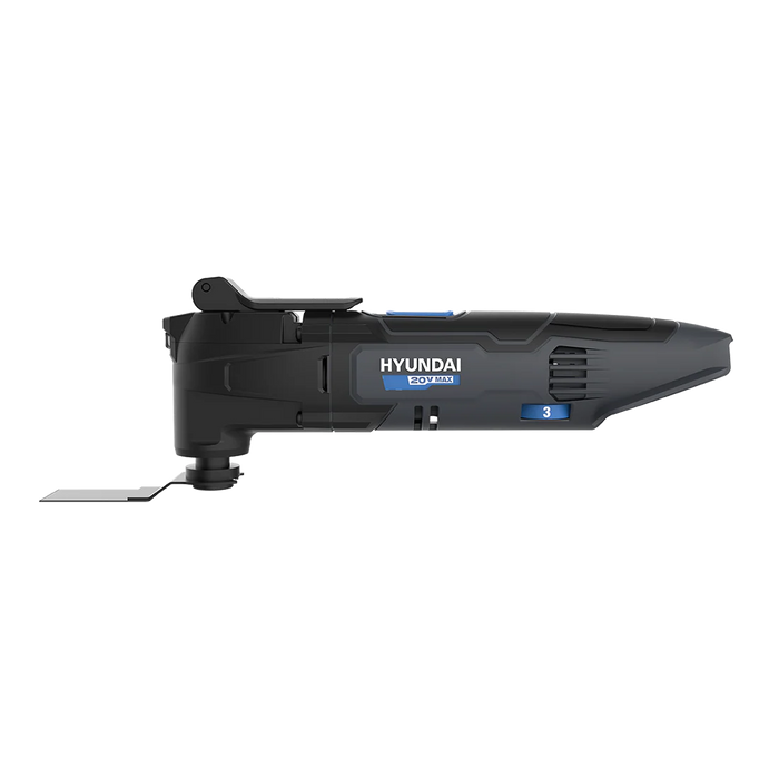 Hyundai 20V Cordless Multi Cutter Kit  – Oscillating Tool for Cutting, Scraping, Sanding + 20v2Ah Battery & Charger