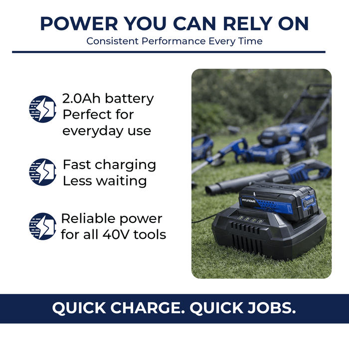 Hyundai 40V 2Ah BATTERY CHARGER – Fast Charging for Hyundai 40V 2Ah Battery (2Ah HY40C2)