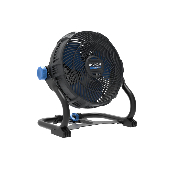 Hyundai 20V Cordless Camping & Job Site FAN KIT– 360° Adjustable Airflow, Dual Speed Cooling for Camping, Workshop & Garage