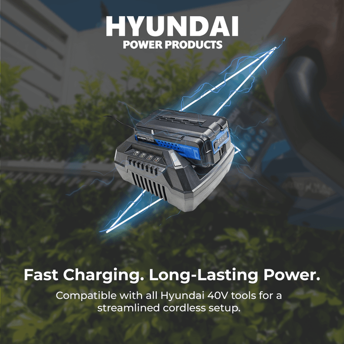 Hyundai 40V Battery Charger - Fast 30-Minute Charge, 5A Output, Compact and Lightweight Design (HY40C4)