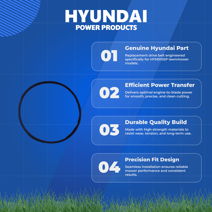 Hyundai HYM510SP Lawnmower Drive Belt – Official Genuine Replacement for Reliable Performance