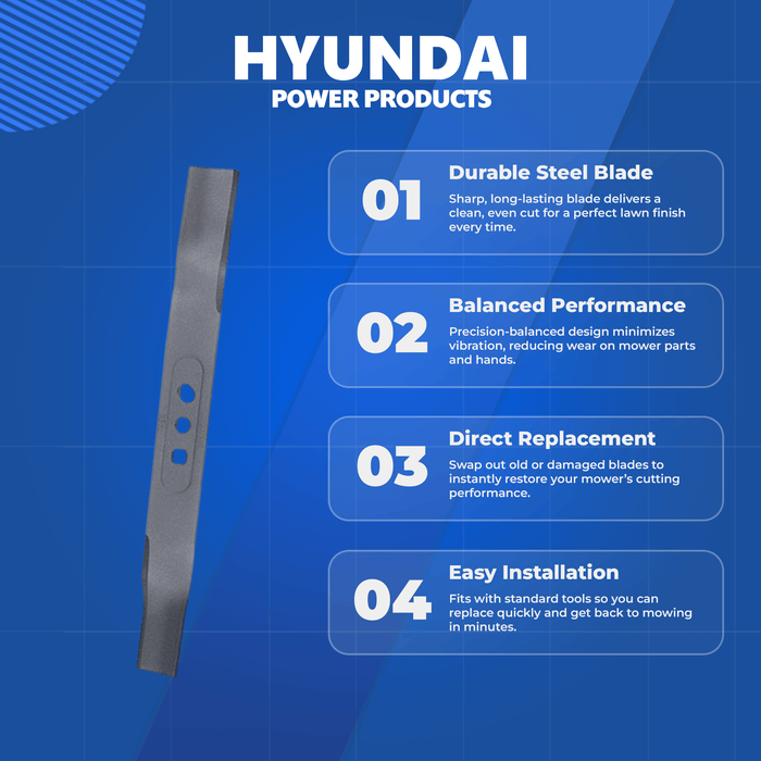 Hyundai Replacement Cutter Blade – Fits HYM510SP & HYM510SPE Lawnmowers (Part 214330)