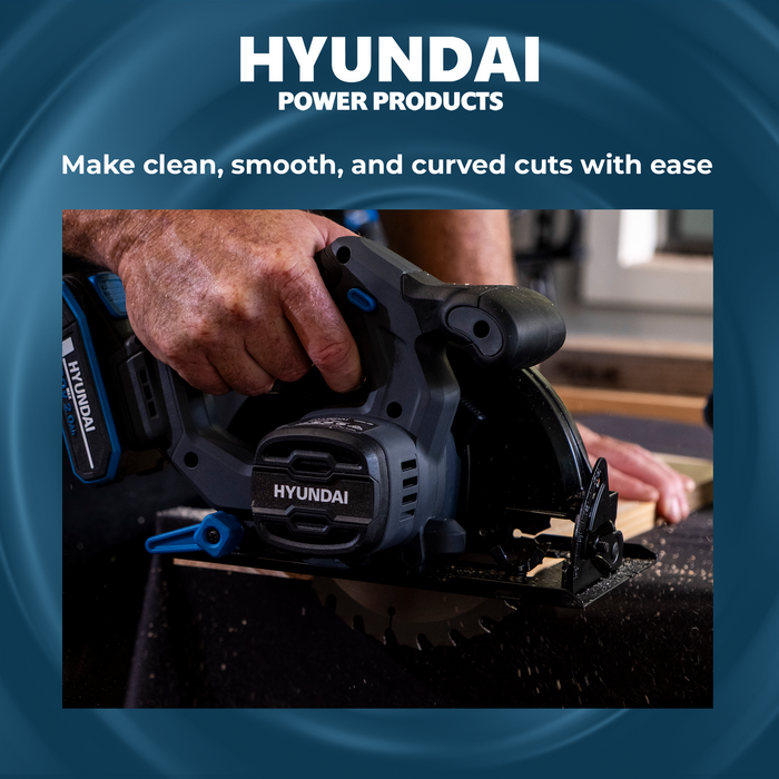 Hyundai 20V Brushless Jig Saw – Adjustable Base, 4-Stage Pendulum, LED, Variable Speed - SKIN ONLY (JS20X-26)