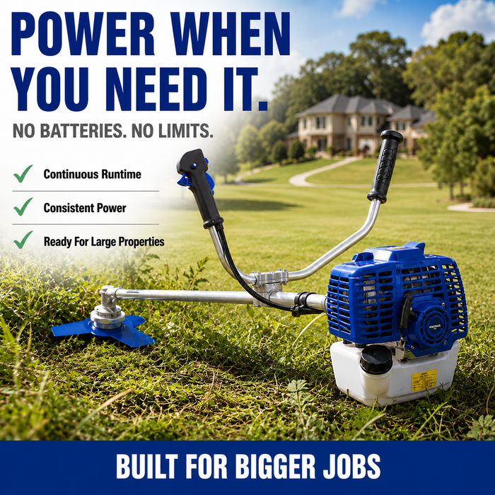 Hyundai 33cc Petrol Grass Trimmer / Brush Cutter – Lightweight, High Power, Easy Start, Harness Included