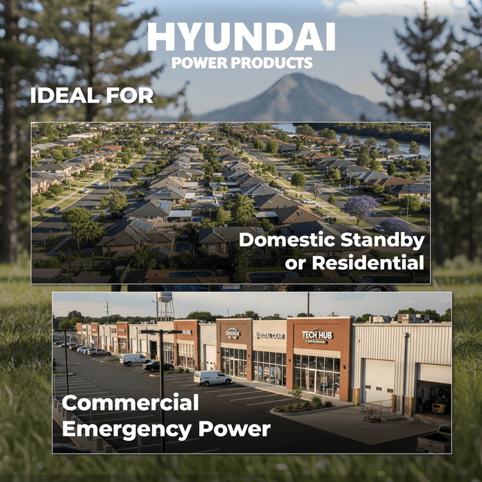 Hyundai 6.8 kVA Portable Petrol Generator — Heavy-Duty Power for Home, Site & Work - HY7000LEK