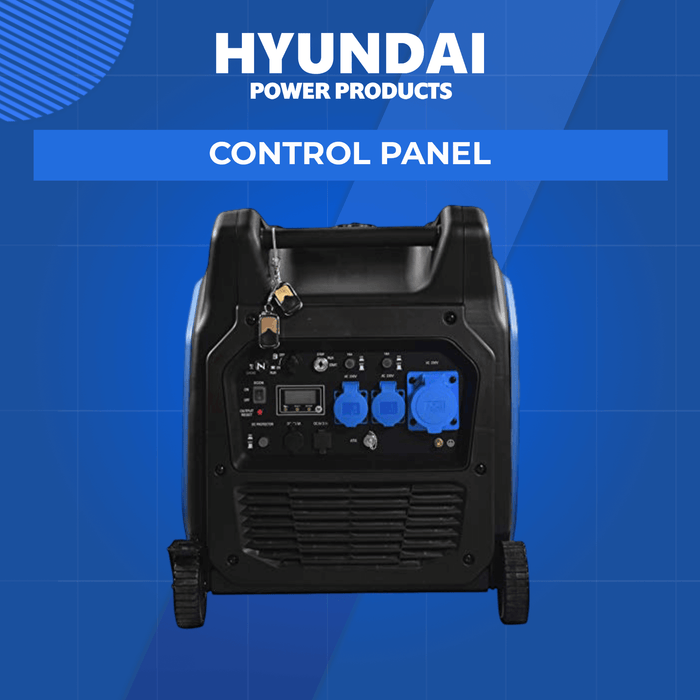 Hyundai 6500W Inverter Generator – Remote & Auto Start, Quiet Power for Off-Grid, Backup & Trades (HY6500SEi)