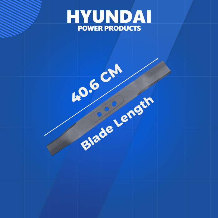 Genuine Hyundai Replacement Cutter Blade for HYM400 16" Petrol Mower – Durable Steel