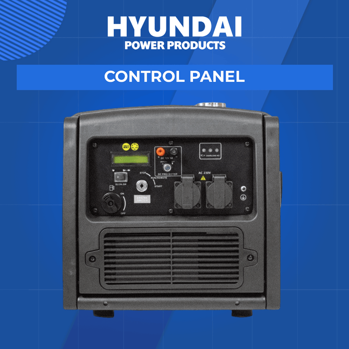 Hyundai 3200W Inverter Generator – Remote Start, Quiet & Portable Power for Camping & Caravans (HY3200SEi)