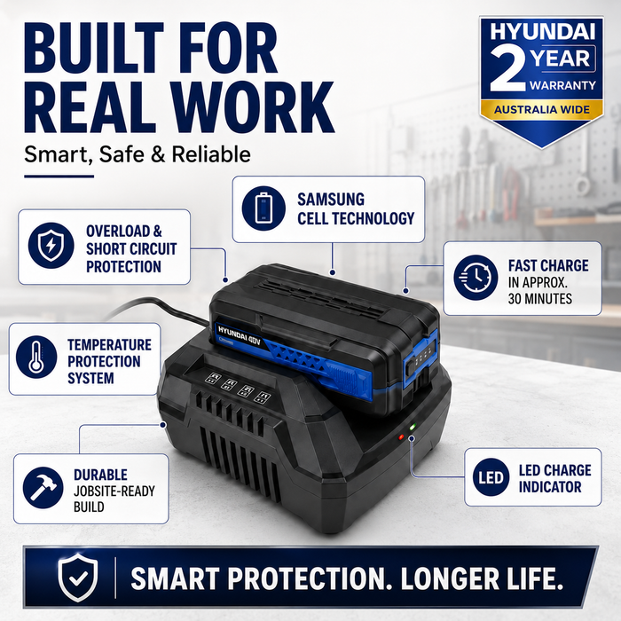 Hyundai 40V 4Ah Battery Charger – Fast Charging for Hyundai 40V 4Ah Battery