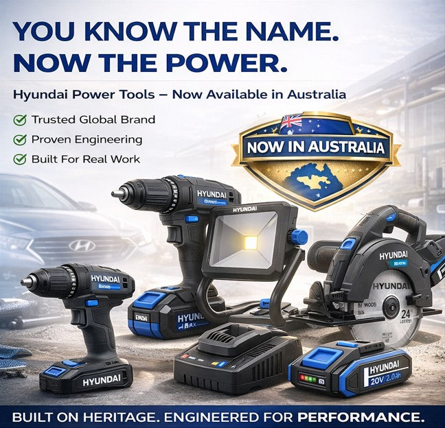 Hyundai 20V 40Nm Cordless Drill Driver, 2Ah Battery and Charger, 2-Speed, LED Light, 13 mm Chuck