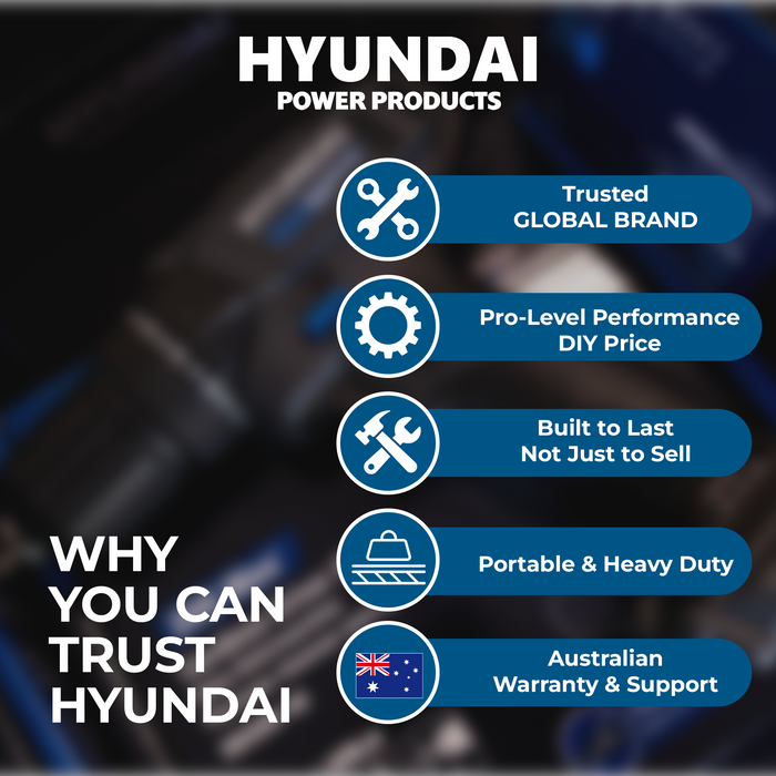 Hyundai 2HP 24L Portable Air Compressor – Direct Drive, Twin Outlet, 7.07CFM, Oil-Lubricated (HYAC2024F)