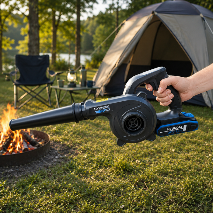 Hyundai 20V Cordless Workshop & Camping Blower + 2.0Ah Battery & Fast Charger
