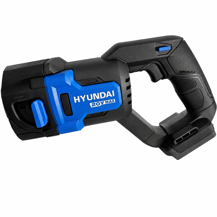 Hyundai 20V Brushless Reciprocating Saw – 300mm Cut, Tool-Free Blade Change - Skin Only
