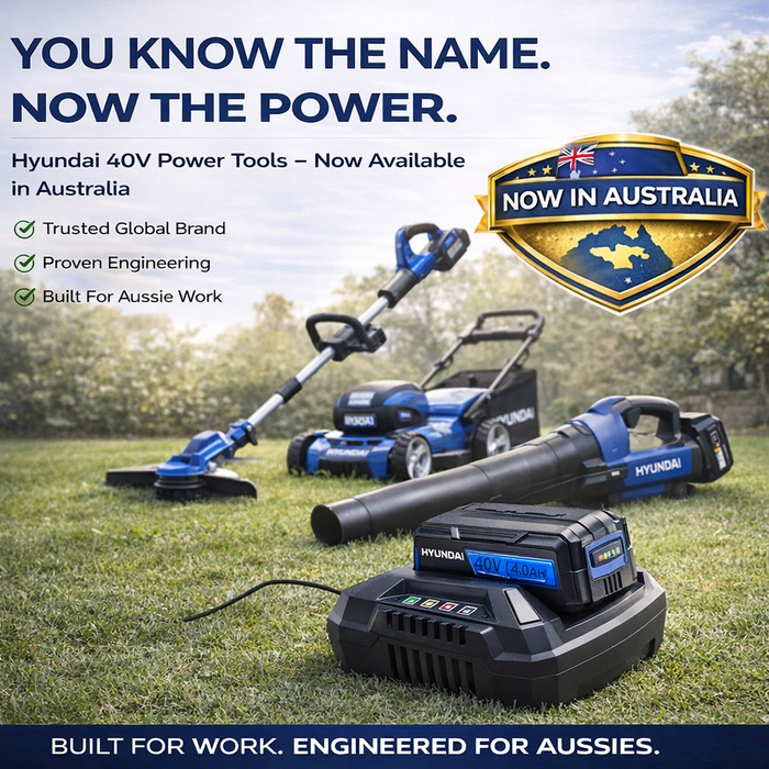 Hyundai 40V 4Ah Lithium-ion Battery & Charger Kit – for Hyundai 40V Cordless Power Tools (HY40B4/HY40C4)
