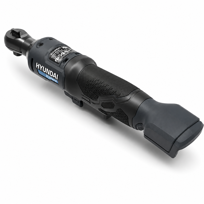 Hyundai 20V Cordless Ratchet Wrench – 47Nm, LED, Compact Head, FWD/REV Switch - Skin Only