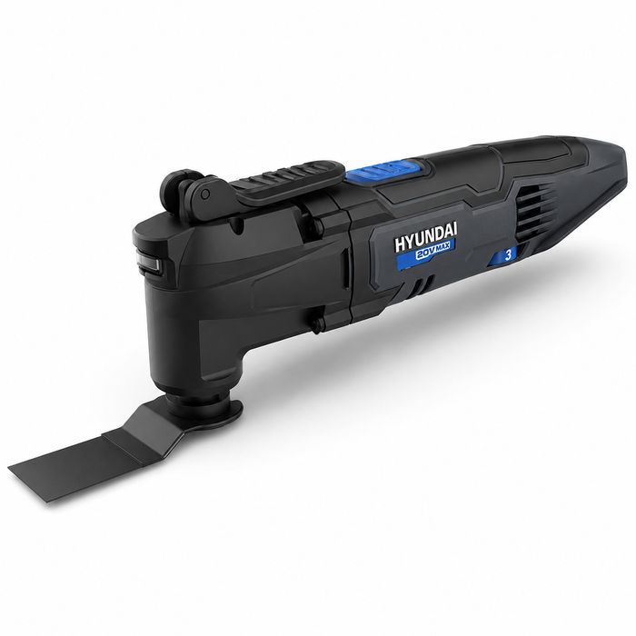 Hyundai 20V Cordless Multi Cutter Kit  – Oscillating Tool for Cutting, Scraping, Sanding + 20v2Ah Battery & Charger