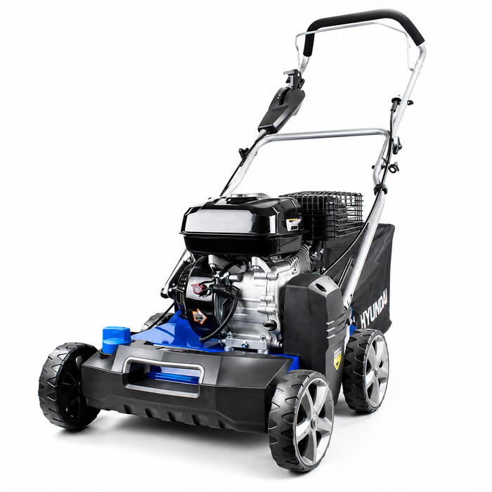 Hyundai PETROL LAWN SCARIFIER & AERATOR 2-in-1,  212cc Engine, 400mm Width, 45L Catcher (HYSC210)