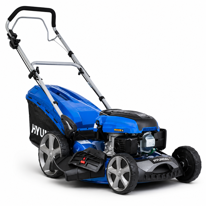 Hyundai 20" PETROL LAWN MOWER – Self Propelled, 170cc OHV Engine, Steel Deck, Easy Start, Rear Wheel Drive (HYM510SP)