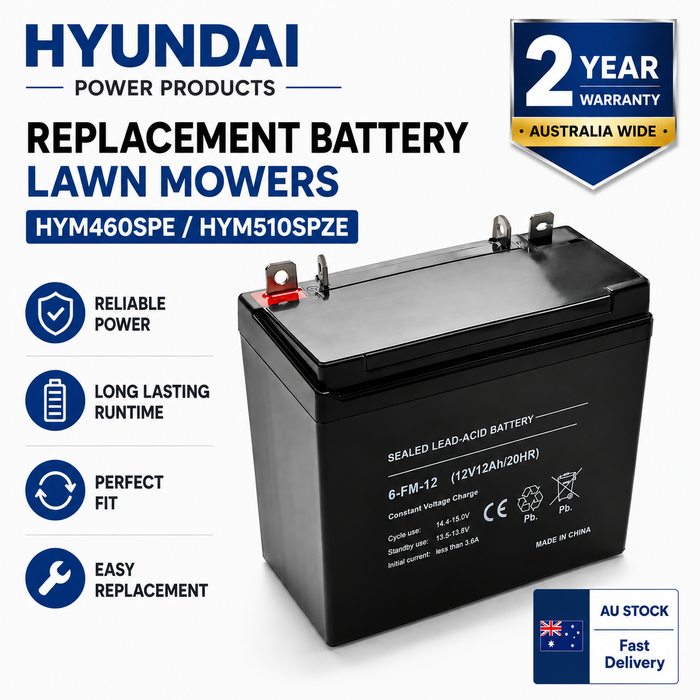 Hyundai REPLACEMENT BATTERY LAWN MOWER (HYM460SPE / HYM510SPZE)