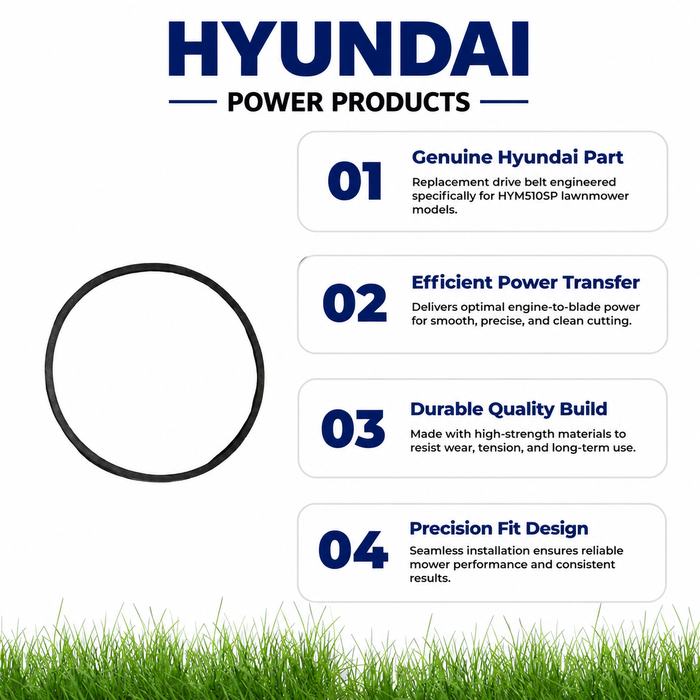 Hyundai HYM510SP Lawnmower Drive Belt – Official Genuine Replacement for Reliable Performance