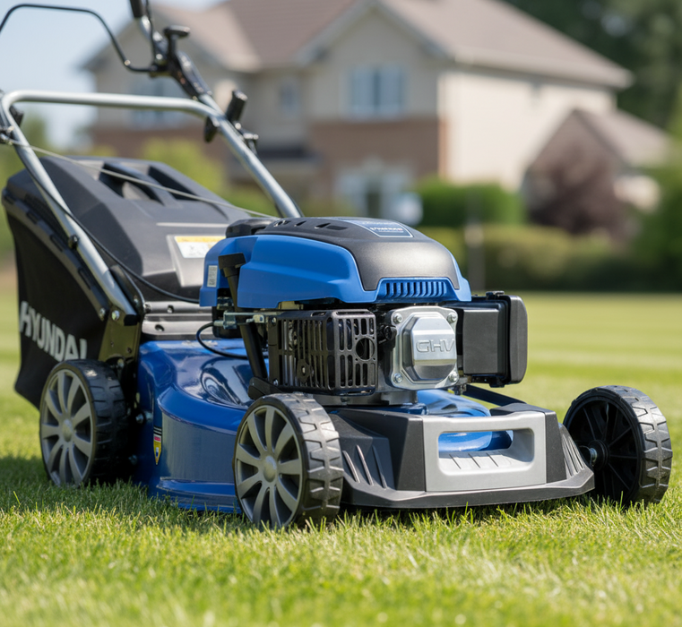 Hyundai 19"/48cm 139cc Self-Propelled Petrol Roller Lawnmower | HYM480SPR