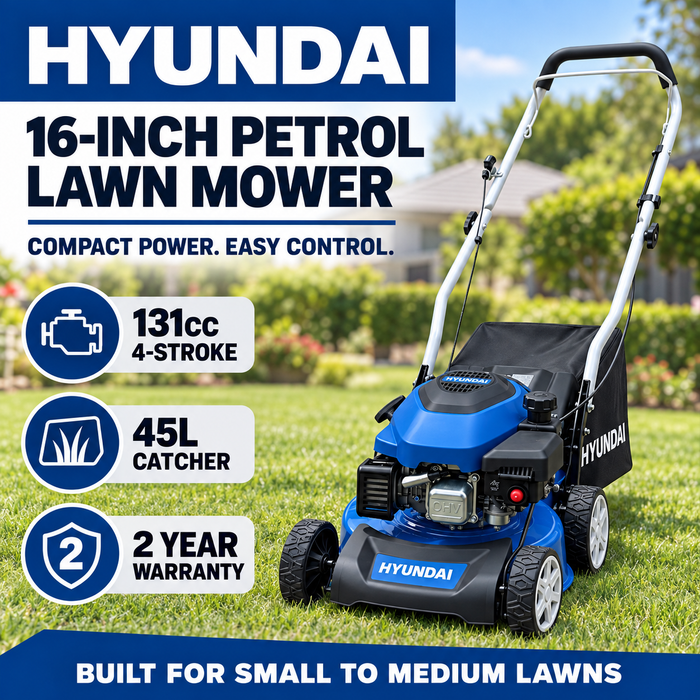 Hyundai 16" Petrol  Lawn Mower 