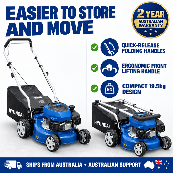 Hyundai Lawn Mower Easy Storage