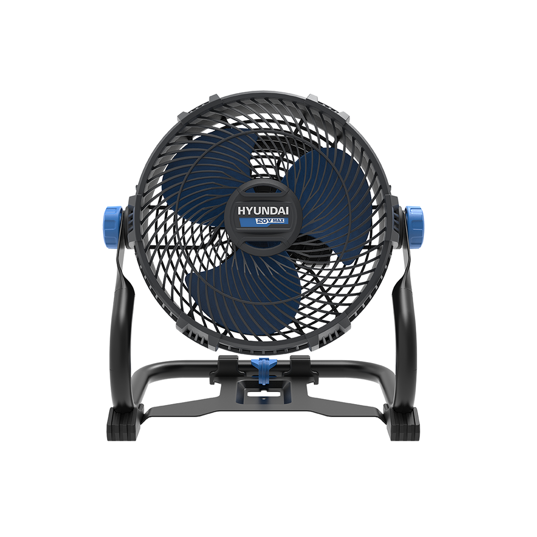 Hyundai 20V Cordless Camping & Job Site Fan – 360° Adjustable Head, Du ...