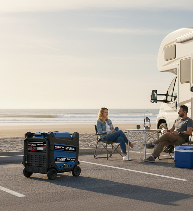 Hyundai 10 kVA Portable Inverter Generator — Heavy-Duty Portable Power, Anywhere - HY8000i