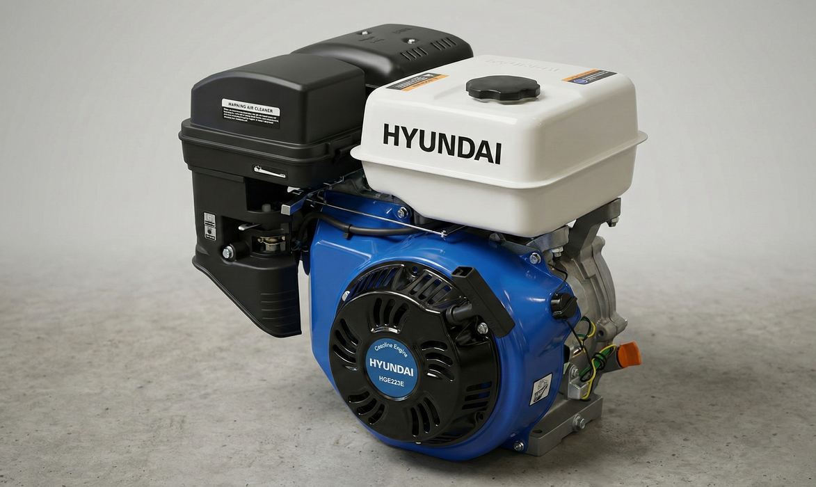 Hyundai 7.5HP Petrol Engine - for Generators, Pressure Washers, Water Pumps, Tillers and More