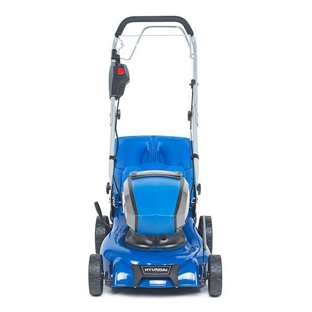 Hyundai 40V 17" Cordless Lawn Mower – Steel Deck, Hand Push, 3-in-1 - With 4Ah Battery and Charger (HY42-E40(P))