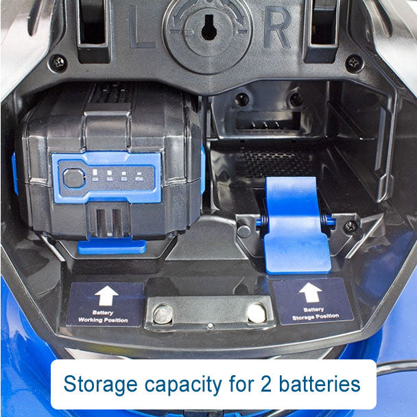 Hyundai 40V 17" Cordless Lawn Mower – Steel Deck, Hand Push, 3-in-1 - With 4Ah Battery and Charger (HY42-E40(P))