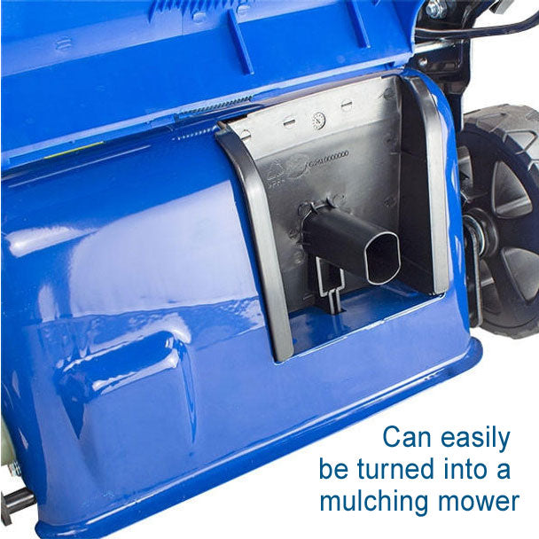 Hyundai 40V 17" Cordless Lawn Mower – Steel Deck, Hand Push, 3-in-1 - With 4Ah Battery and Charger (HY42-E40(P))