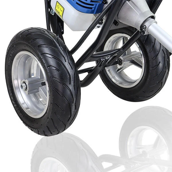 Hyundai 52cc Petrol Wheeled Grass Trimmer 43cm Cutting Width Large Wheels | HYWT5200X
