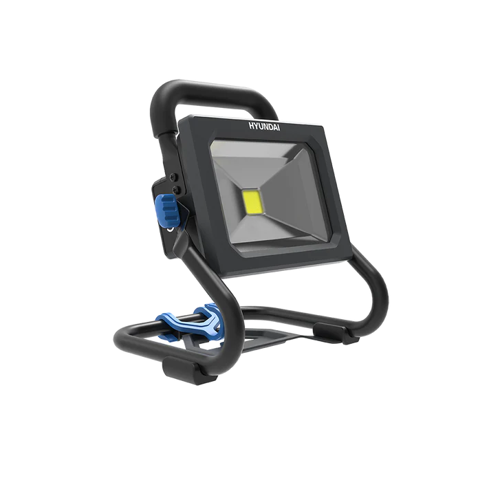 Hyundai 20V Portable LED Work Light Kit – 1600 Lumen Flood Light + 2.0Ah Battery & Fast Charger - DIY, Garage, 4WD & Camping Essential (WL20S-1600/B120-2/C20-2)