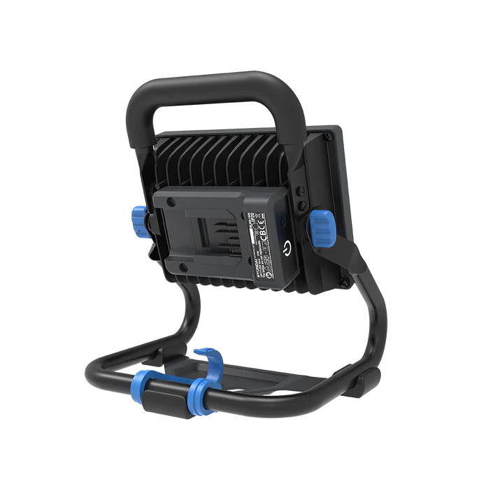 Hyundai 20V Portable LED Work Light Kit – 1600 Lumen Flood Light + 2.0Ah Battery & Fast Charger - DIY, Garage, 4WD & Camping Essential (WL20S-1600/B120-2/C20-2)