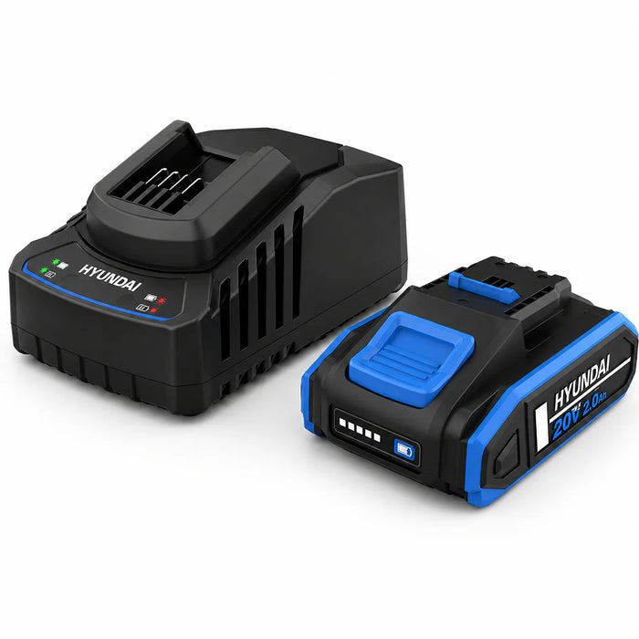 Hyundai 20V Cordless Workshop & Camping Blower + 2.0Ah Battery & Fast Charger