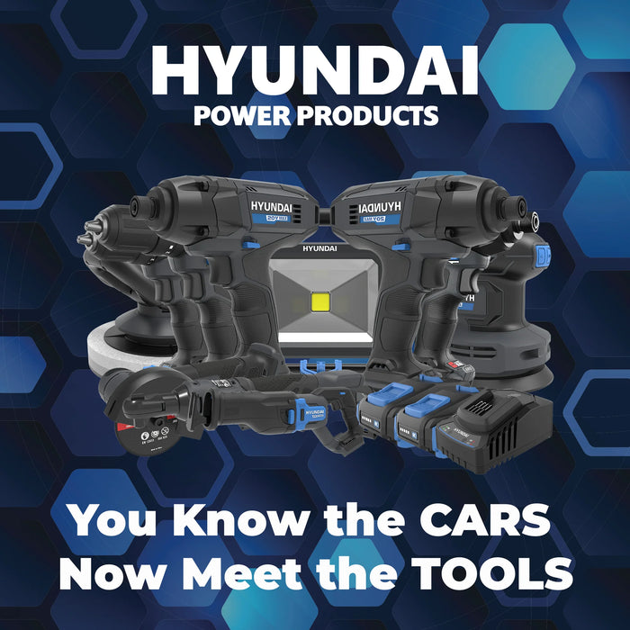 Hyundai 20V Cordless Orbital Sander – 5” Pad, Dust Collection, Variable Speed Control – Skin Only